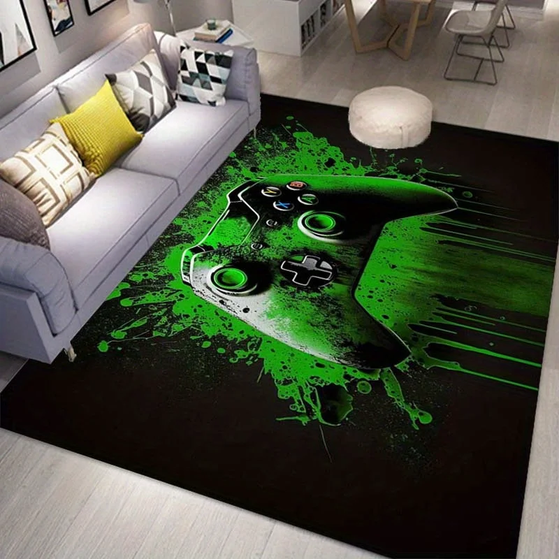Gaming Controller Area Rug, for Bedroom, Living Room, Bathroom, Office, Home Indoor & Room Decor