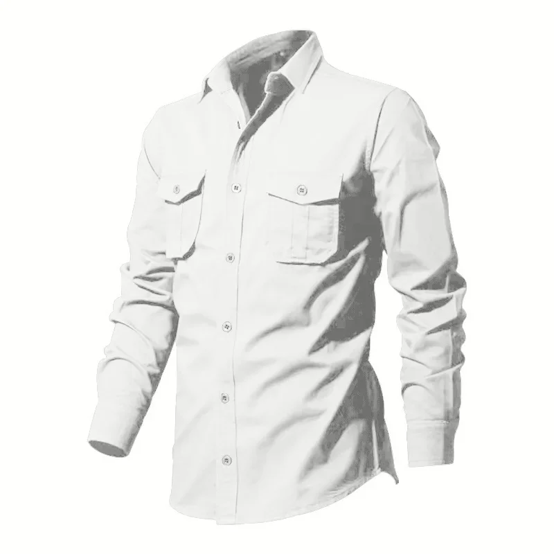 

Summer Cargo Shirts Men's Mesh Breathable Long Sleeve Multi-Pockets Work Shirts Quick Dry Hiking Fishing Shirt Outdoor