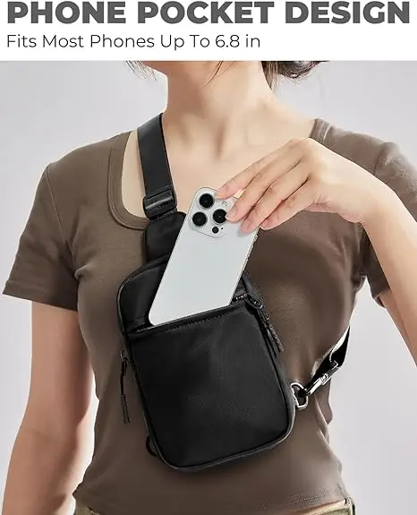 Frauen Brust Tasche Mini Mode Unisex Leichte Tasche Schulter Sling Bag Umhängetasche Sport Outdoor Laufen Reise Casual Tasche – Detail 4