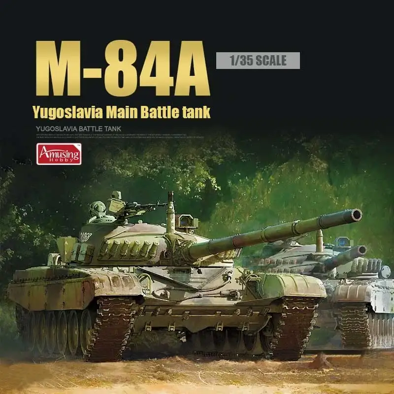 

Amusing Hobby assembling tank scale model kit 35A045 former Yugoslavia M-84A Main Battle Tank 1/35