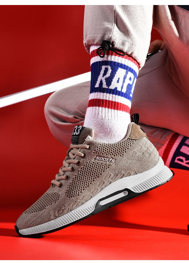 6-8CM Höhenverstellbare Herrenschuhe Atmungsaktive Mesh-Sportschuhe Unsichtbare Erhöhungsschuhe für Größere Körpergröße – Detail 17