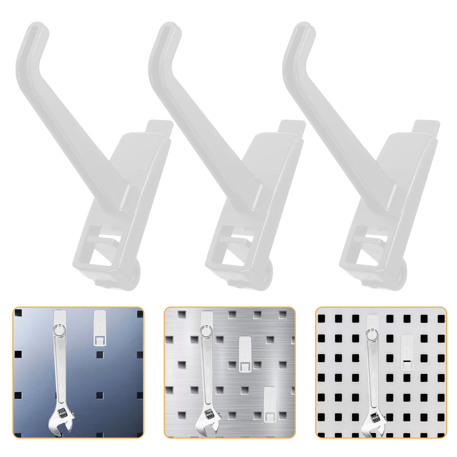 

10 Pcs Cord Hooks for Wall Mount Garage Shelving Organization Ladders Storage Hardware Tools Folding Chair for Rakes Ladders