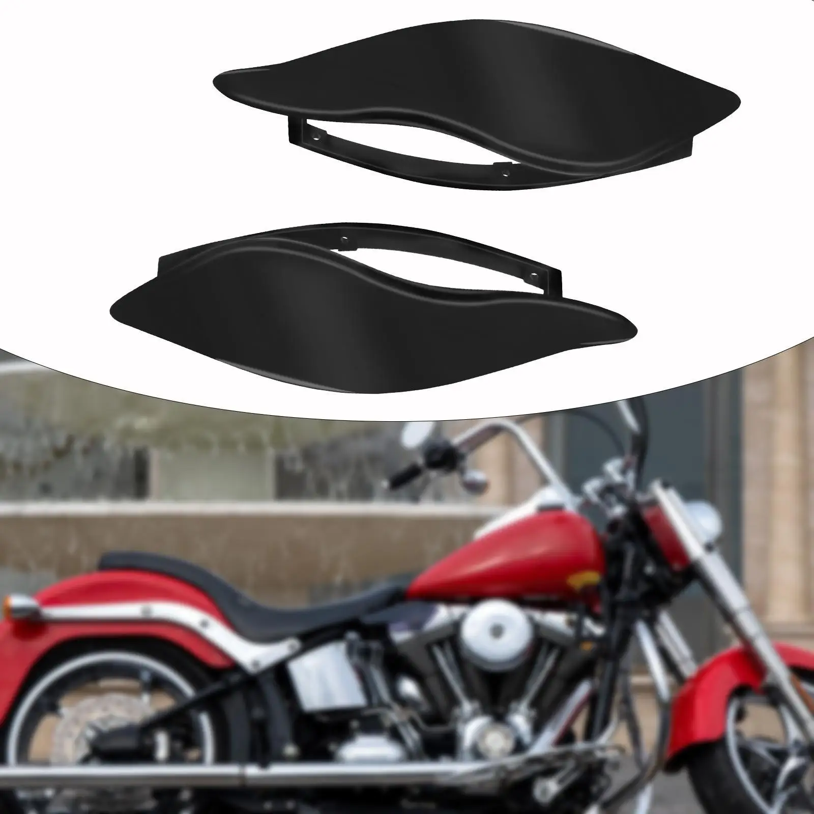 

Air DeflectorsWindshield Lightweight Sturdy Accessory Professional Easy Installation Fairing Side Cover Windshield