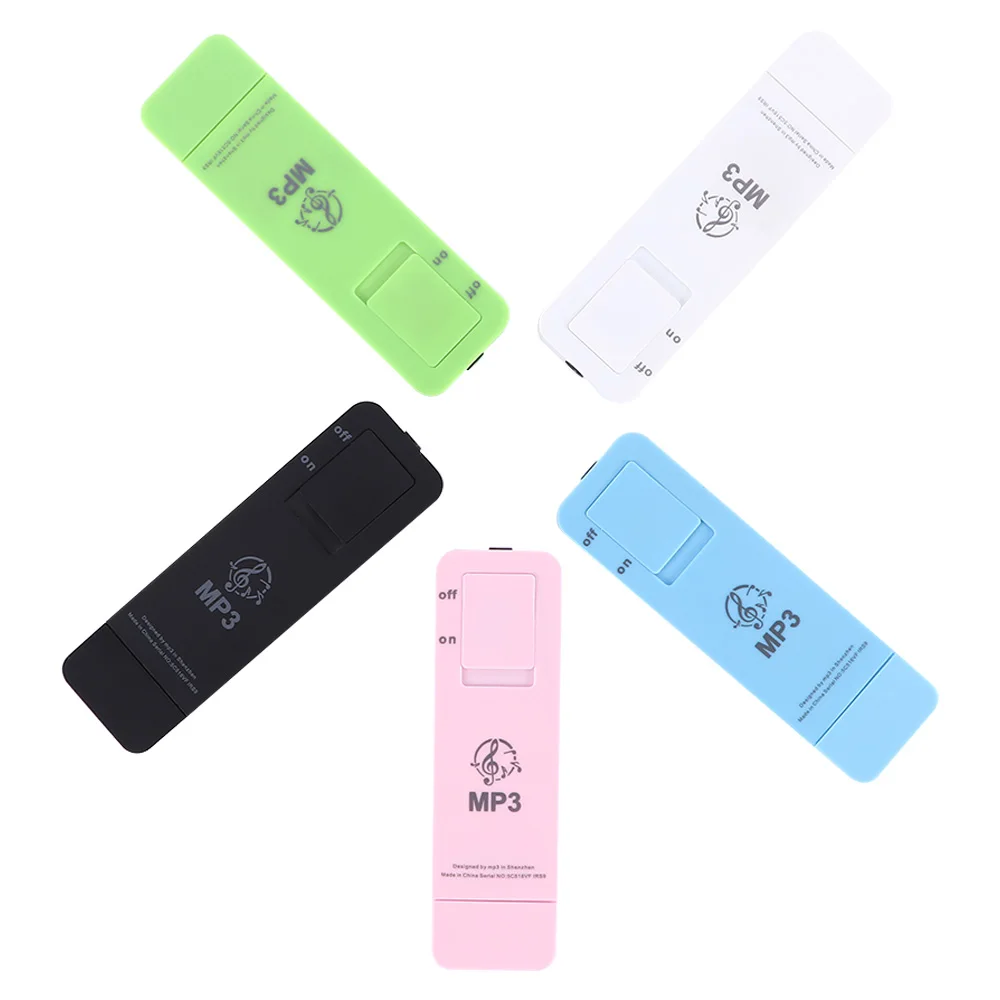 USB In-line Card MP3 player Portable Walkman Mini USB 2.0 Sport U Disk Mp3 Music Player Support Micro TF Card