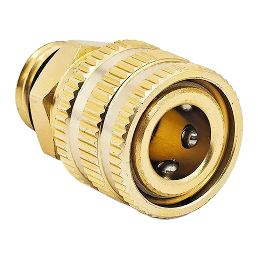 15.5mm Diameter Aluminum Female Quick Connector For Car Wash Machine, External Thread Fitting For Cleaning Accessories And Hoses