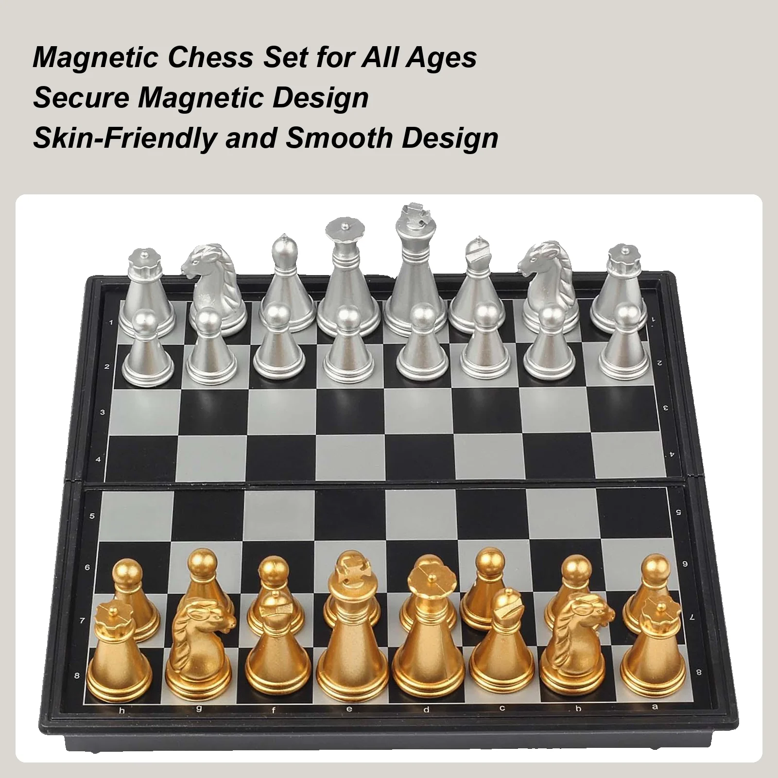 

Chess Board Set Magnetic Folding Chess Board Game Educational Toy Promoting Logical Thinking For Students Beginners Travelers