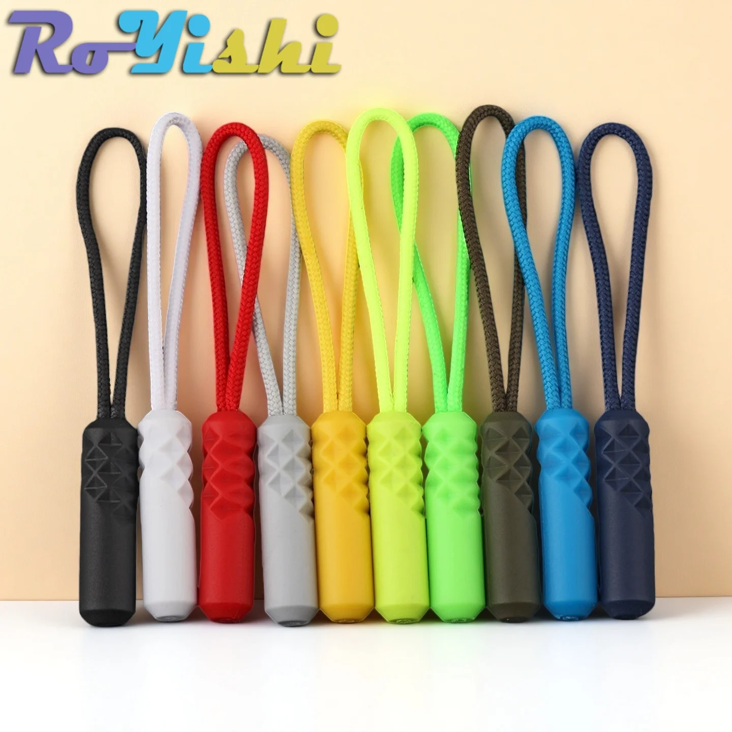 10-100pcs Zippers Pull Puller End Fit Rope Tag Replacement Clip Broken Buckle Fixer Suitcase Tent Backpack Zipper Cord
