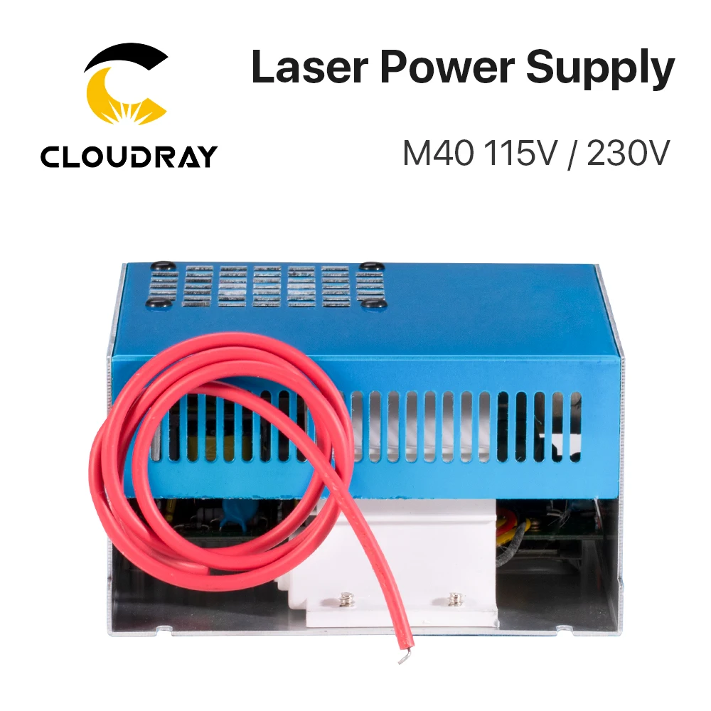 Cloudray 40W CO2 Laser Power Supply M-40 110V 220V for CO2 Laser Engraving Cutting Machine 35-50W MYJG