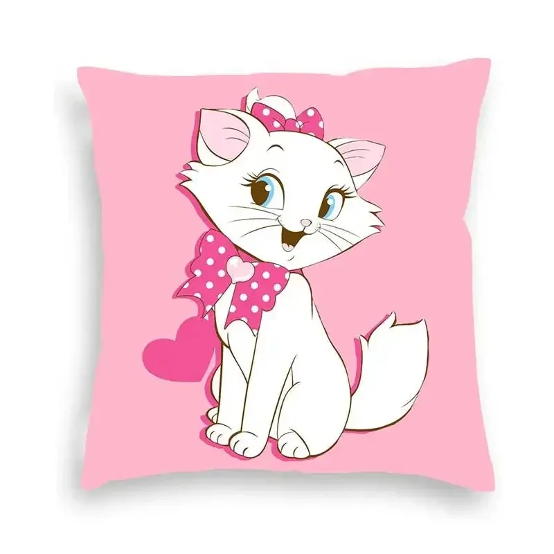 Disney Marie Cat Pillow Cover Birthday Party Supplies Living Room Sofa Cushion Cover Home Room Decoration Girl Gift