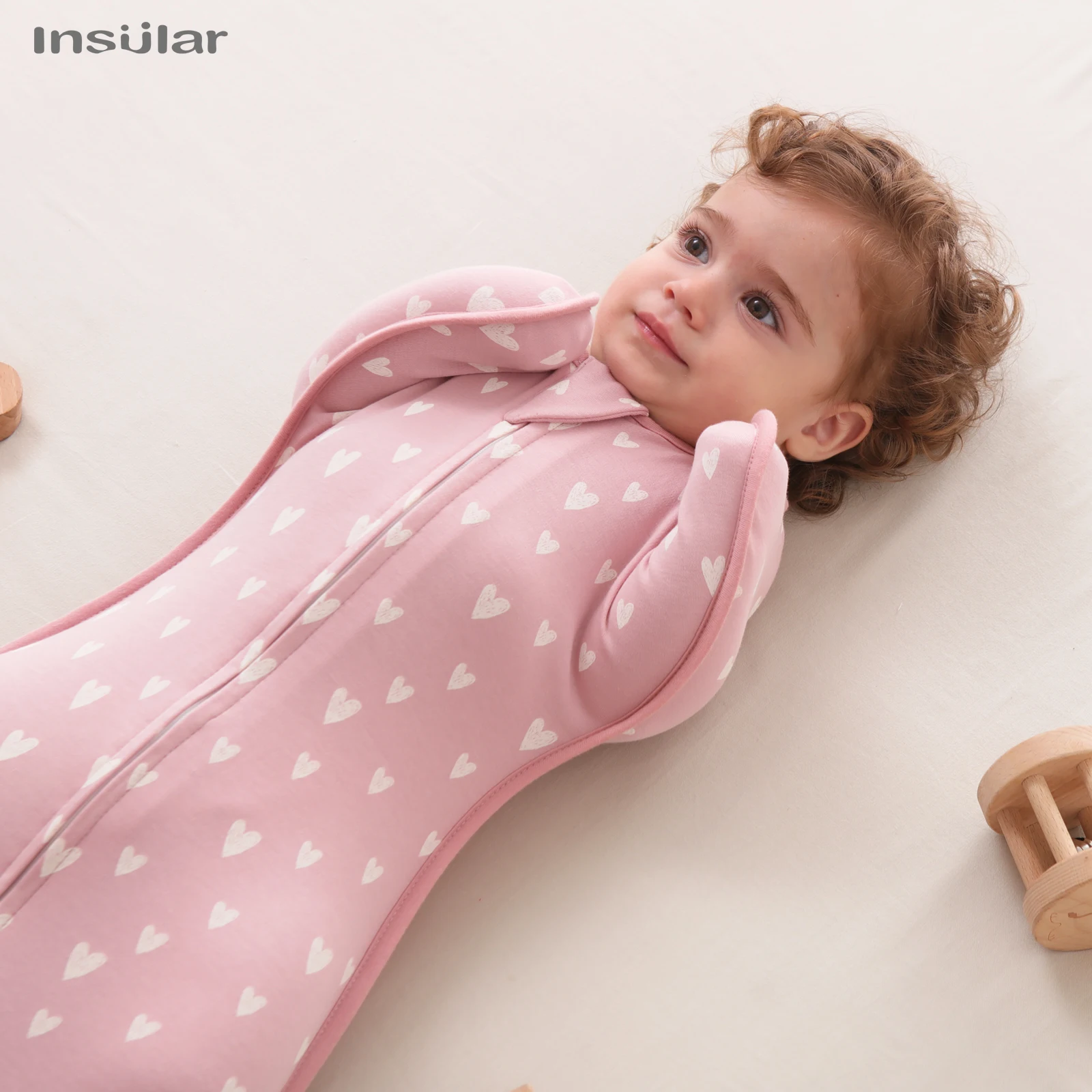 INSULAR Four Seasons New Baby Sleeping Bag Newborn Baby Sleeveless Sleep Bag Thin Cotton Soft 2-Ways Zipper Diaper Changing Bag