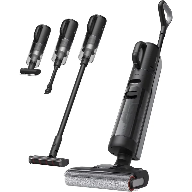 DREAME H12 4-in-1 Cordless Vacuum Cleaner Dual Smart Wet/Dry Floor/Mop Combo Self-Cleaning Hot Air Drying Multi-Surface One-Step