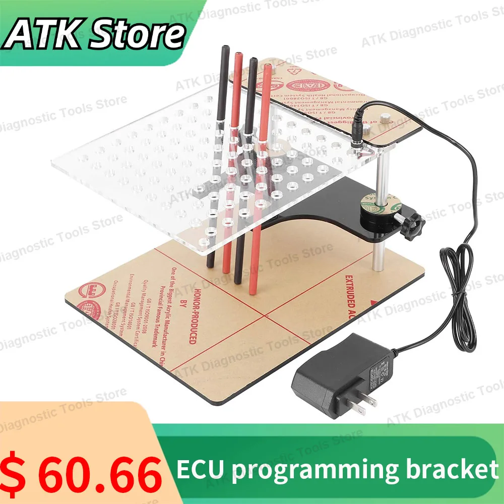 ECU programming bracket  LED BDM FRAME kits with 4-probe pen ECU flashing test bench fast programming adapter board tools