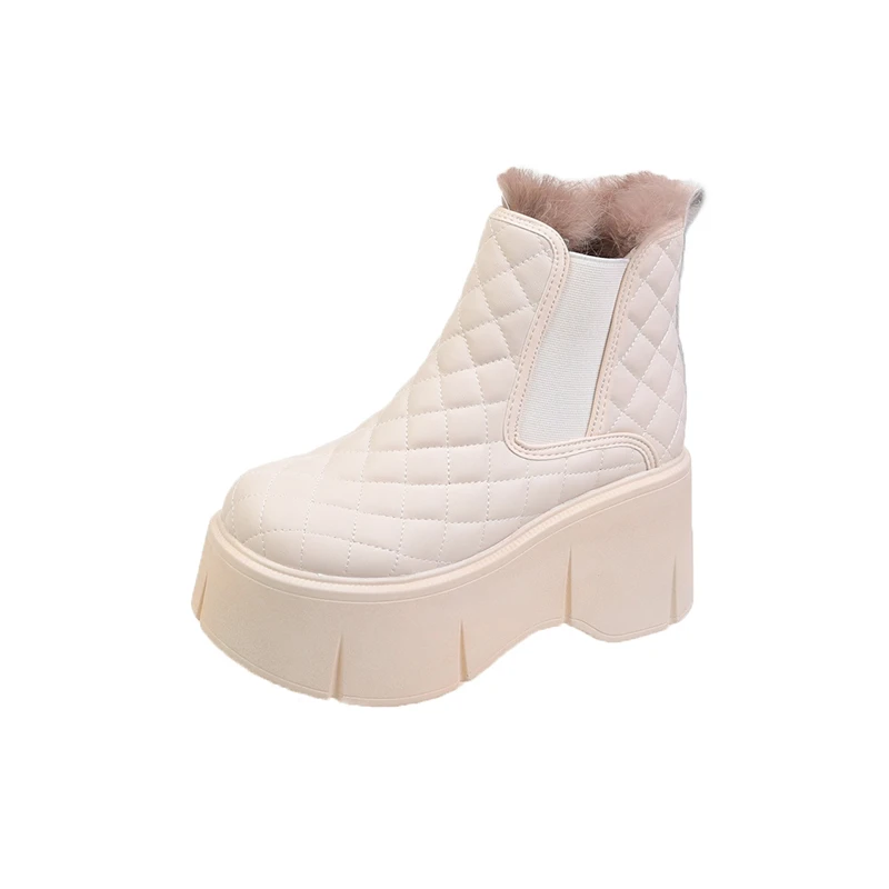 Fashion Shoes Women\'s Winter Thick Soled Snow Boots Plush Women\'s Casual Sports Shoes Warm and Cold Proof High Top Women\'s Boots
