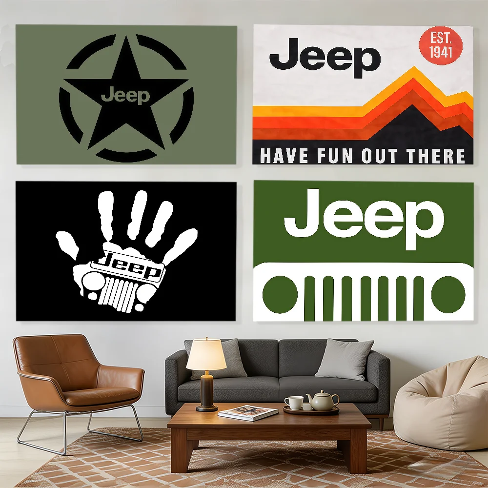 Fashion J-Jeep Cool flag Decorative Banners Suitable For Outdoor Camping Family Parties And Garden Walls Gift