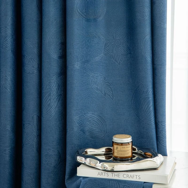 Nordic Minimalism Modern Solid Curtain for Living Room Bedroom Sunshade Curtains High Quality Blackout Window Drapes Washable