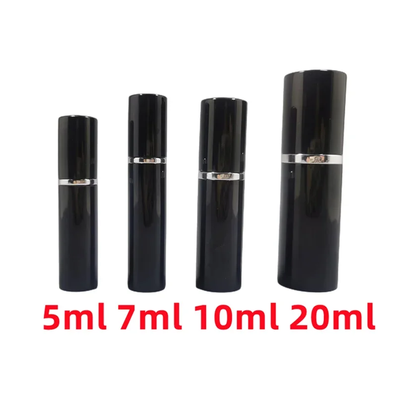 

5ml 7ml 10ml 15ml 20ml Portable Mini Atomizer Perfume Bottle Black Makeup Spray Atomiser Travel Refillable Pump Perfume Bottle