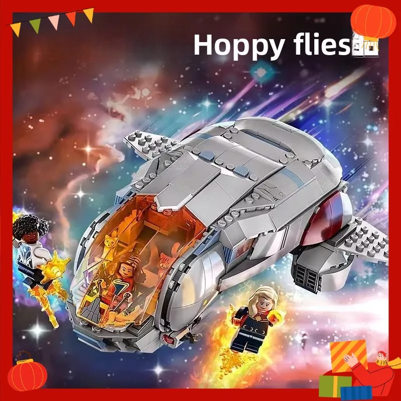 

2026 New Space Movie Transport Spaceship Model Building Block Assembly Scene Architecture Collection Series Toy Gifts