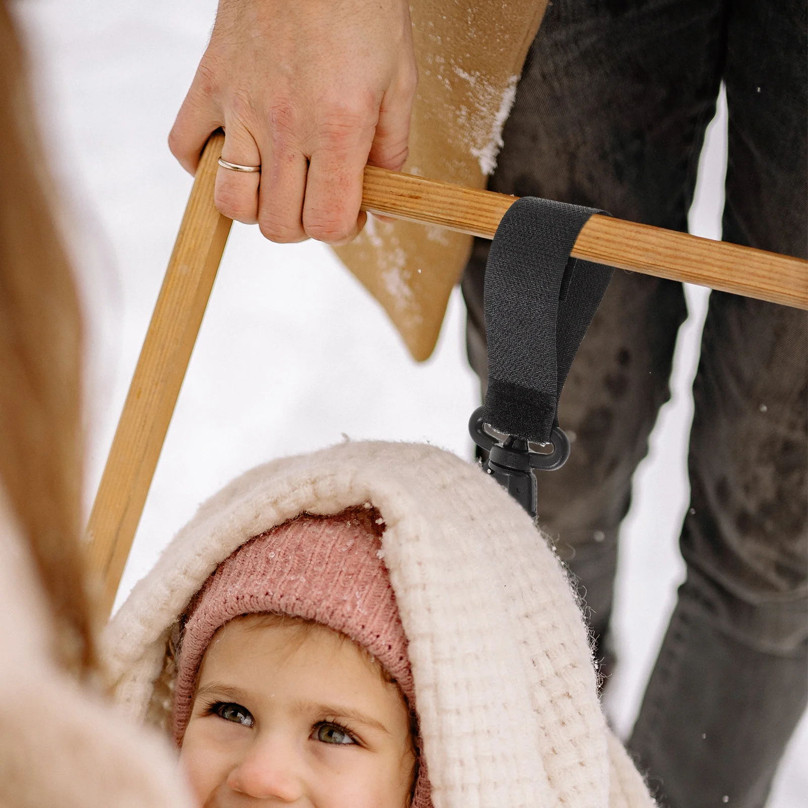 6 قطعة خطافات لعربة الأطفال قابلة للتدوير من البلاستيك مقاطع معلقة قوية للحقائب خطاطيف تعليق للحفاضات ملحقات عربة الأطفال