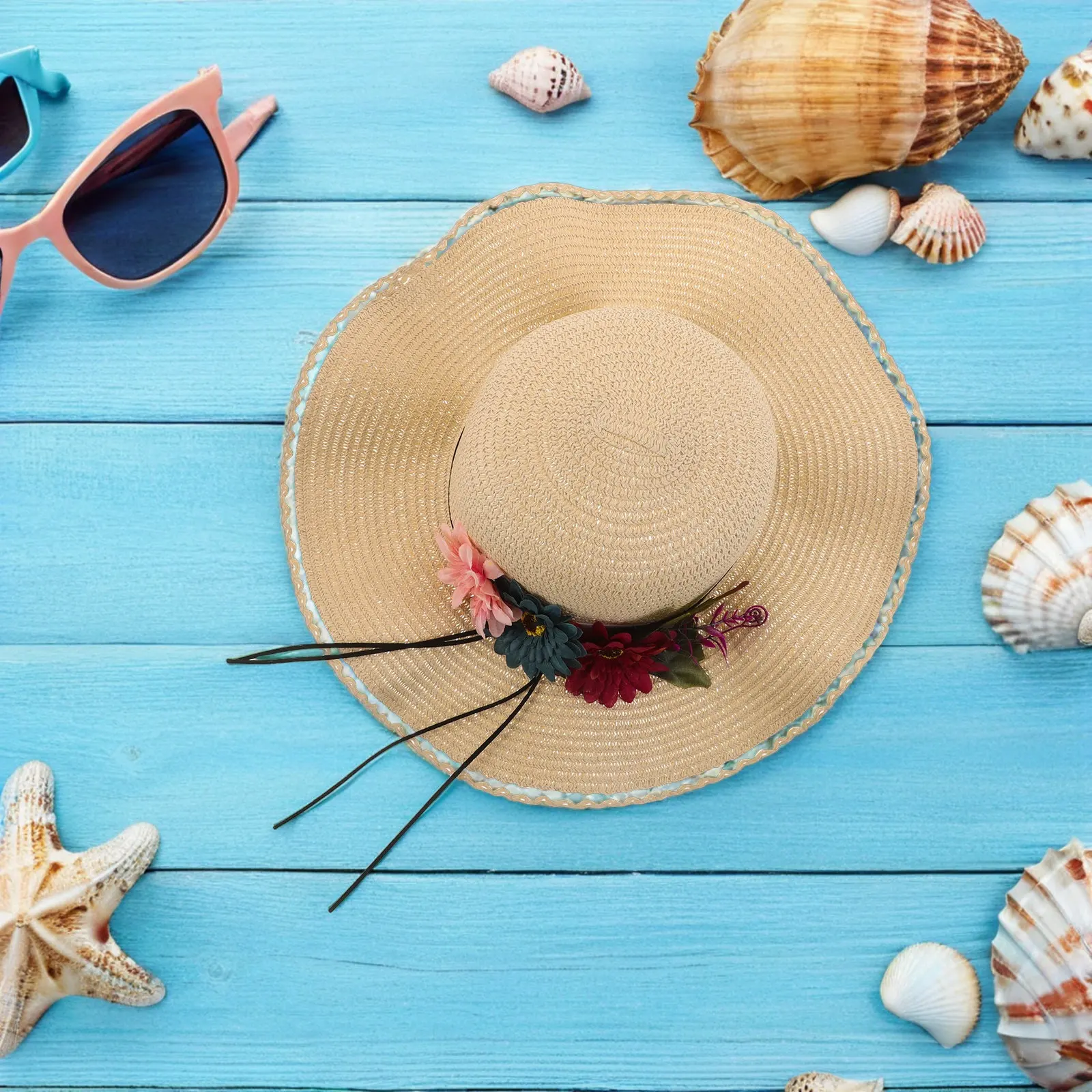 

Шляпа с широкими полями для защиты от солнца, соломенная, складная, дышащая, с УФ-защитой, для лета, пляжа, походов, отдыха у бассейна, женская солнцезащитная шляпа