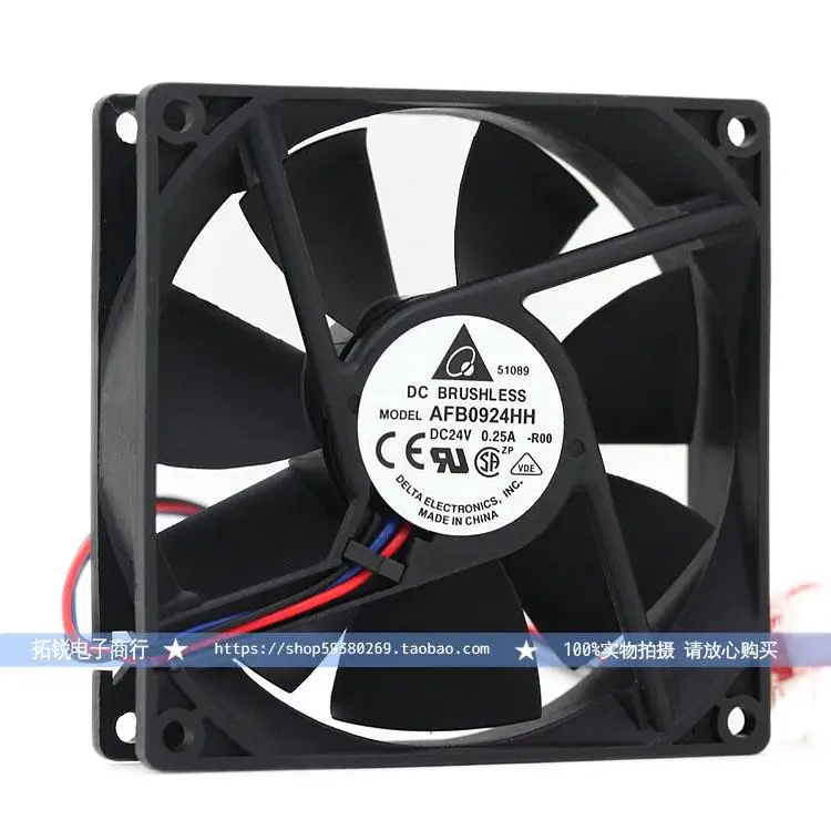 

Delta Delta AFB0924HH 9025 24V 0.25a 9cm DC Converter Cooling Fan