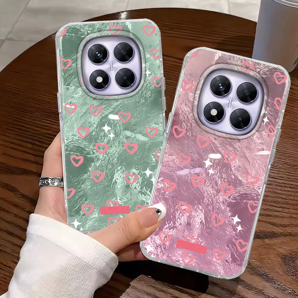 Für Xiaomi Redmi Note 15 14 13 12 11 10 11S 10S 8 9 Pro 15C 14C 13C 9A A5 9C A3 A1 Rosa Little Love Heart Mädchen Handyhülle