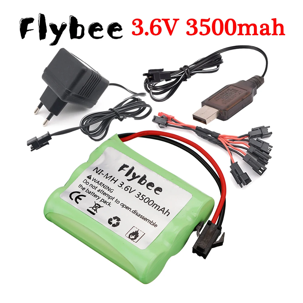 

3.6V 3500mAh Ni-MH NIMH Battery AA Remote Control Toys Car Battery Trucks Trains Ship Tanks Remote Control Toy battery pack