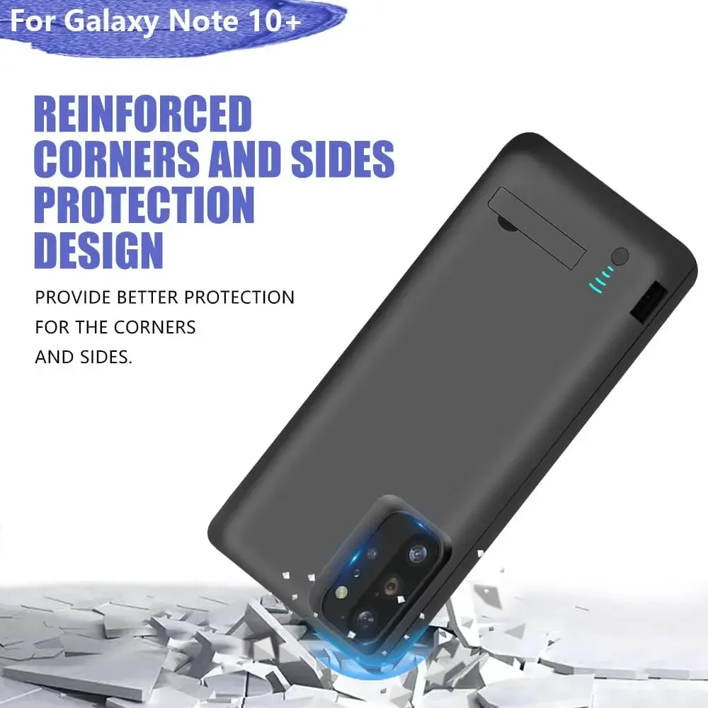 حافظة شاحن بطارية ذكية لهاتف سامسونج جالاكسي نوت 10 بلس 5G، غطاء شحن واقٍ، بطاريات باور بانك محمولة كابا فوندا