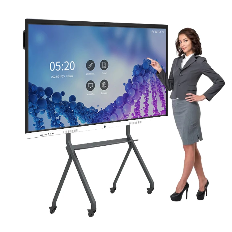 65 Inch Interactive Flat Panel Smart Board With High-Precision  For Education, Business, Meeting
