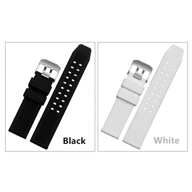 23mm Soft Comfortable Silicone Bracelet FOR Luminox 1800 3050 3080 3150 8800 Replacement Waterproof Watchband Watch Strap