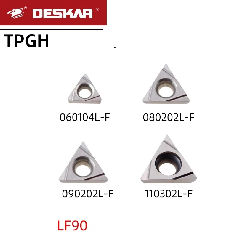 

10pcs Deskar Tpgh110302l F Tpgh110304l F Tpgh110302l Tpgh110304l Lf90 Cermet Boring Turning Tools Lathe Cutter Cutting