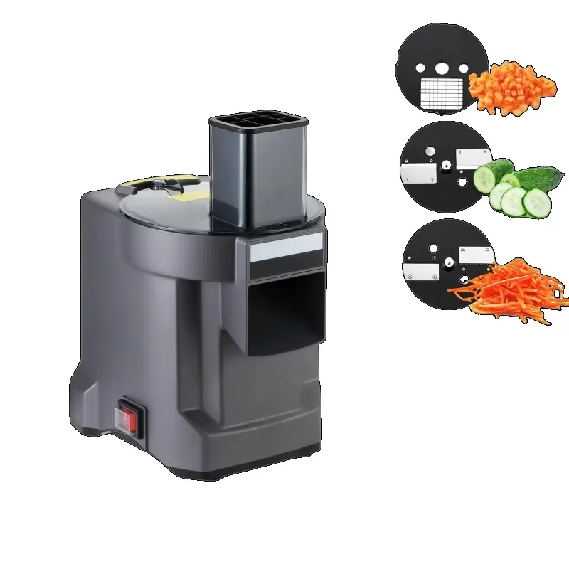 3 in 1 Vegetable Dicing Machine 2.5 mm Plastic Shredding Slicing Machine for Diced Tomatoes Cube Electric Garlic Cutter