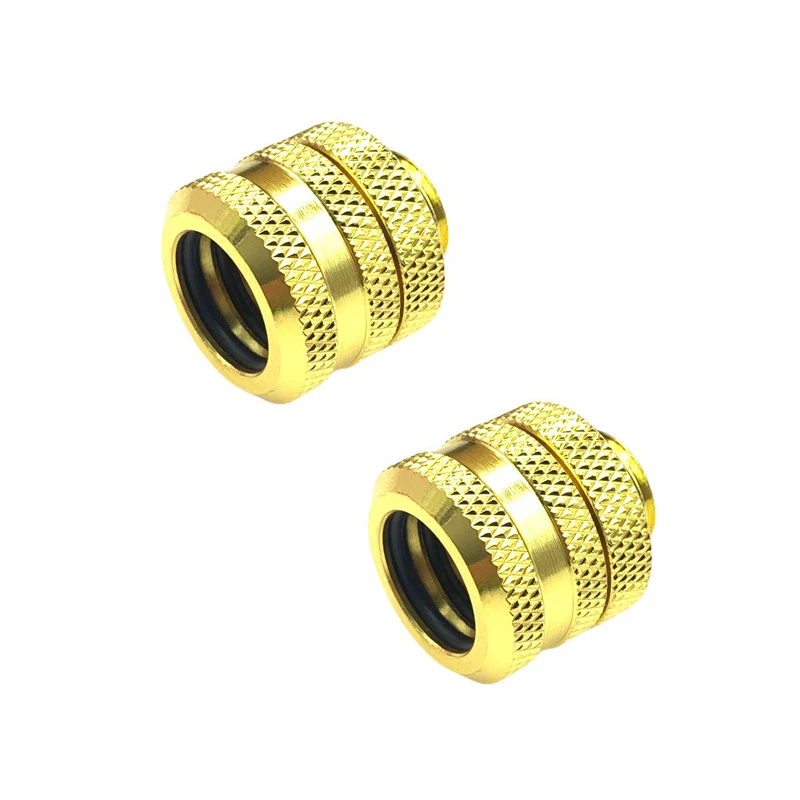 2 шт., комплект фитингов для жестких трубок для OD14 мм ID10 мм, акриловый PETG, жесткий компрессионный разъем для системы водяного охлаждения компьютера