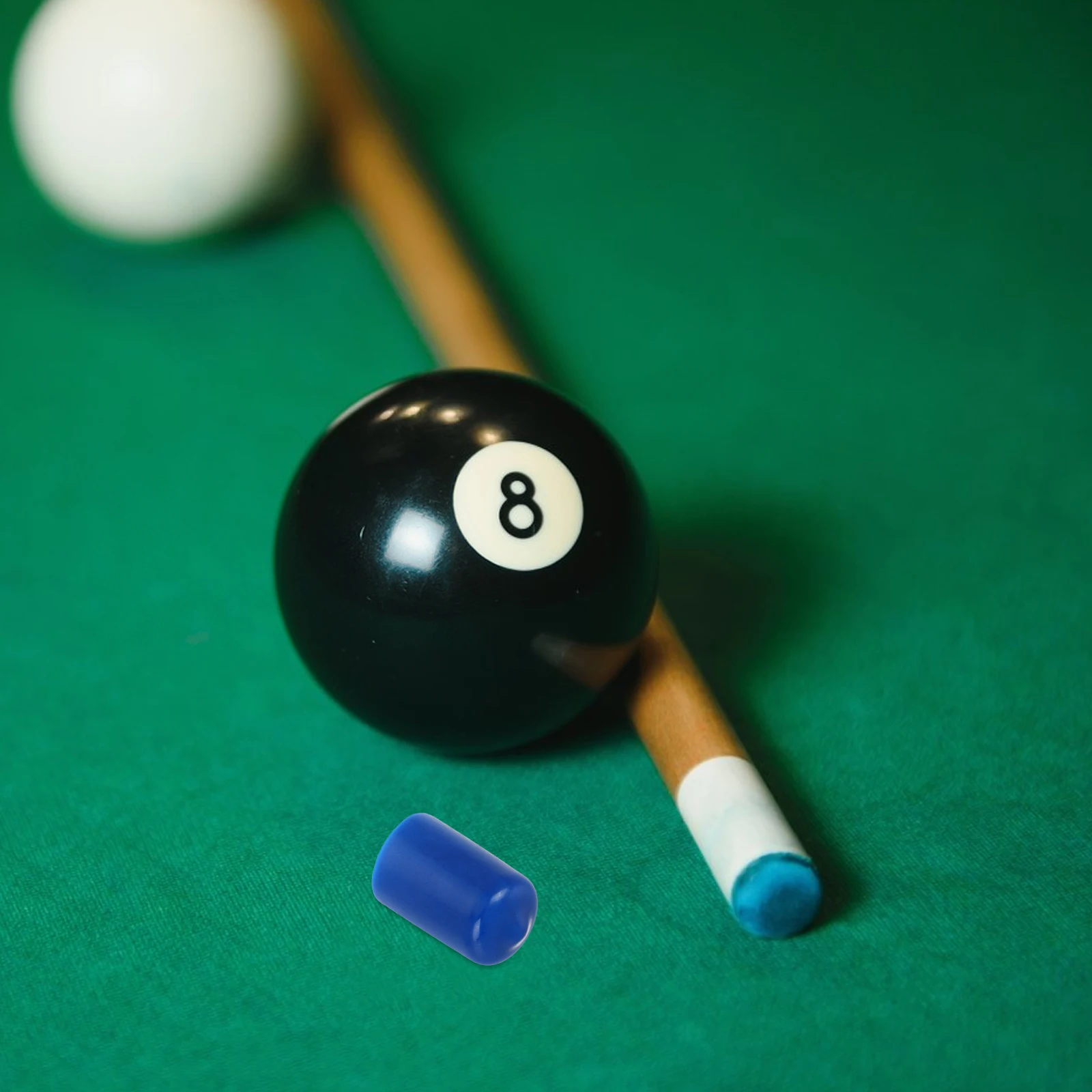 

10pcs Billiard Cue Tip Protectors Durable Rubber Anti Slip Suitable for Various Cues Pool Snooker Long Term Protection