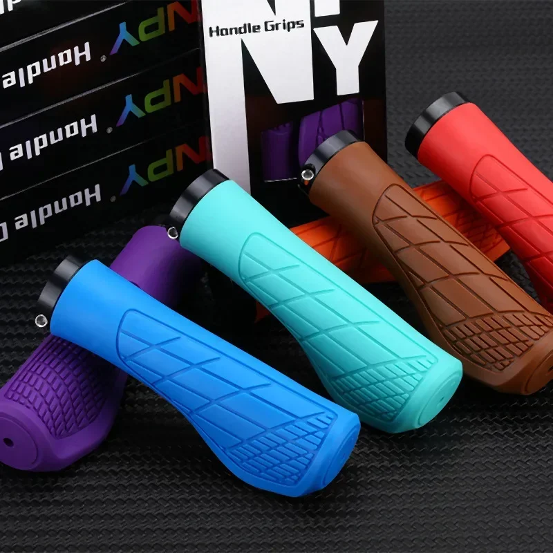 

Handlebar Grips Rubber MTB Grips Lock-on Grip Shockproof Anti-slip Mountain Bike Handles Cover Cuff BMX Bike Accessories