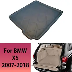 Car Rear Trunk Mat For BMW X5 E70 F15 5-Seater 2007 2008 2009-2015 2016 2017 2018 Tailored Cargo Liner Boot Floor Tray Carpet 3D