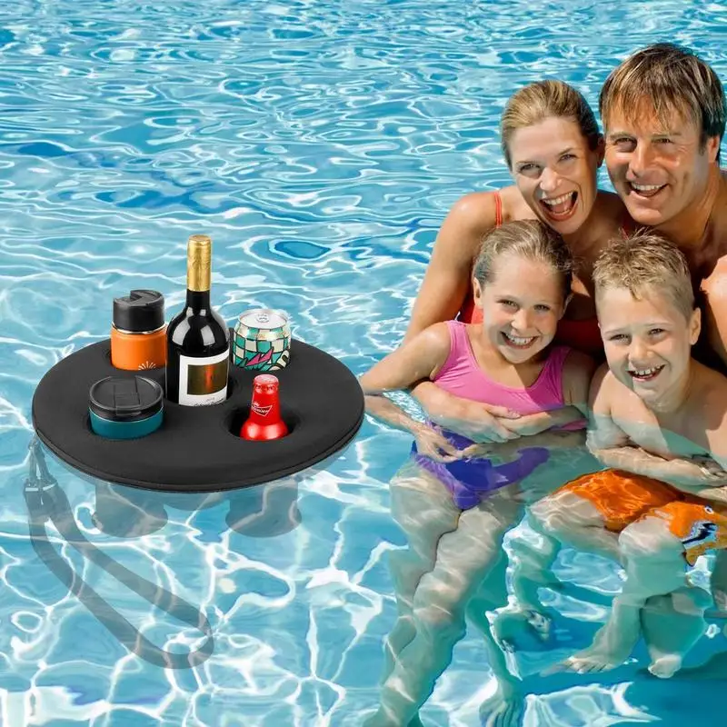 

Floating Pool Cup Holder Pool Drink Float with 5 Holes Floating Tray for Pool Parties Beach Spa Hot Tub Drink Floaties Pool