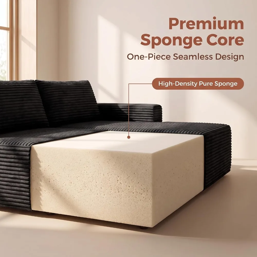 Boneless Couch Modular Sectional Sofa Cloud Couch, Customized