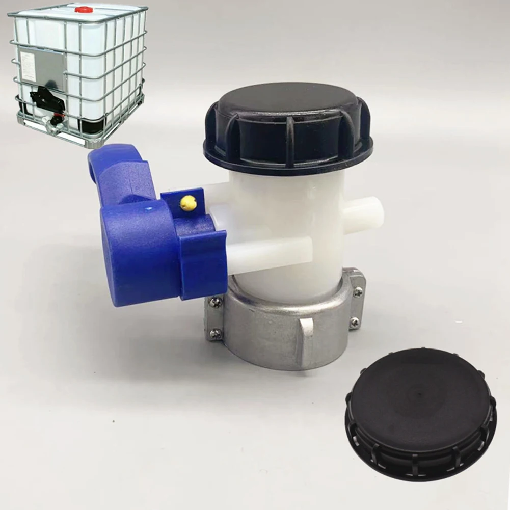 1pcs DN40/DN50 IBC 물 탱크 어댑터 콘센트 탭 스톱콕 어댑터 IBC 토트 탱크 호스 정원 물 저장 버킷 액세서리