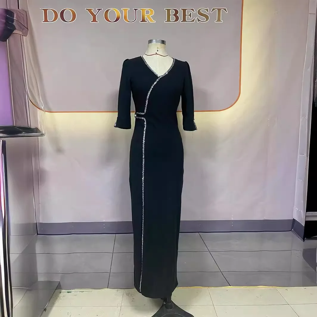 Abaya Muslim Women Party Split Dress Morocco Dubai Abayas Kaftan Islam Long Robe Vestidos Saudi Arabic Jalabiya Eid Dresses