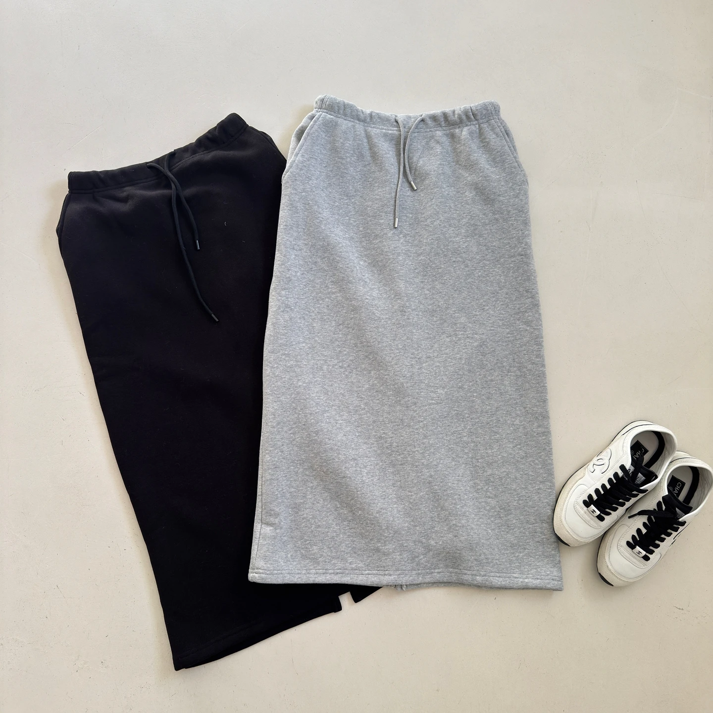 

plus Size Women's Autumn Winter Korean Sle Casual Versatile Warm Fce Elastic Waist Sweatirt Skirt 503625B