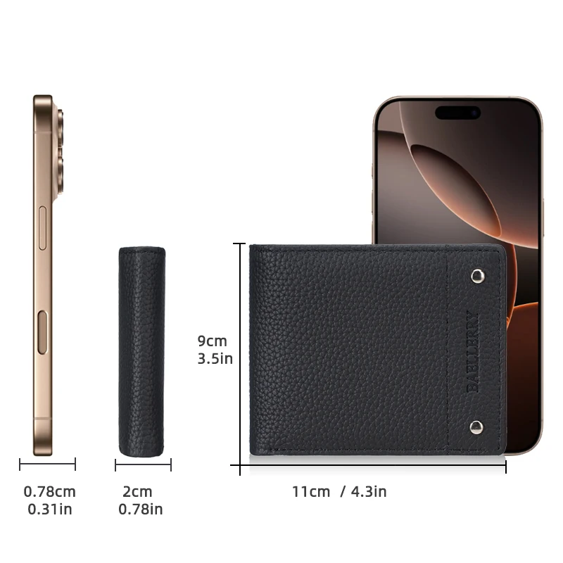 [First-Layer Cowhide] 1Pcs Men's Short Genuine Leather Wallet, Large Capacity with Multiple Card Slots and Transparent Id Holder, Genuine Cowhide Wallet