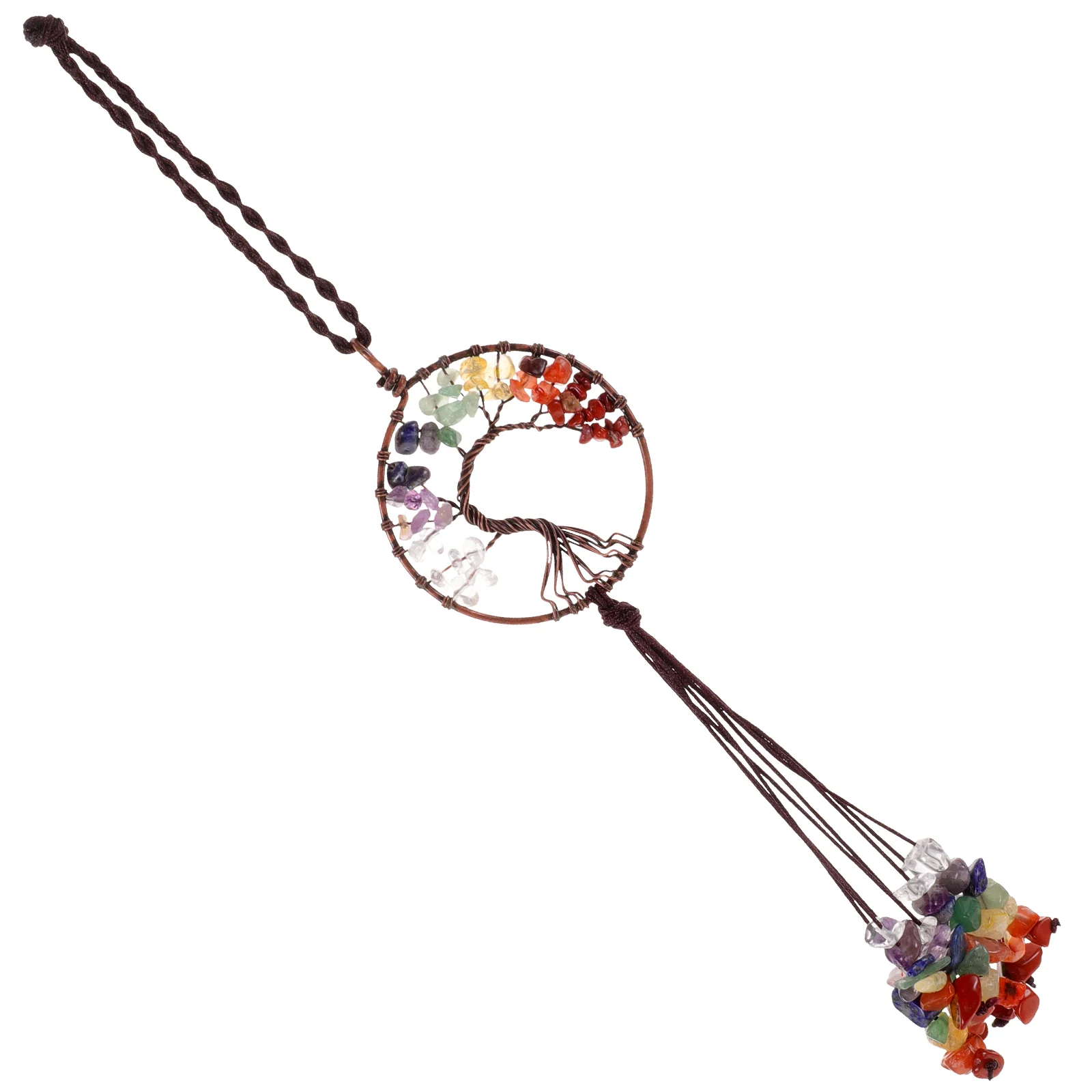 Decor Ornament Tree of Life Car Hanging Mirror Decoration Decorations Rearview Auto Pendant Creative for Man