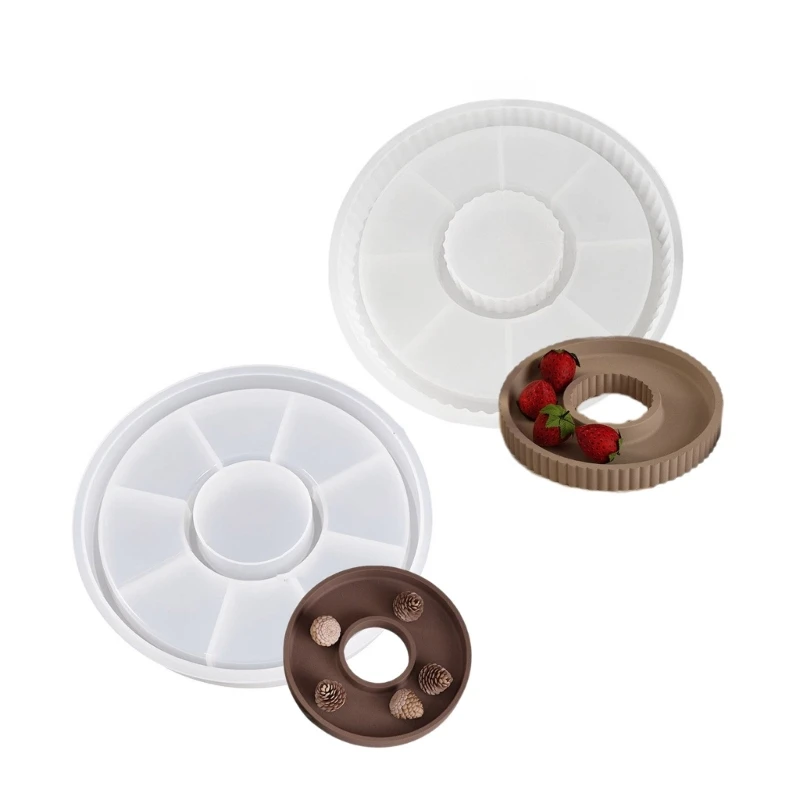 

Hollow Round Tray Silicone Moulds Perfect for Handmade Gifts and Home Styling