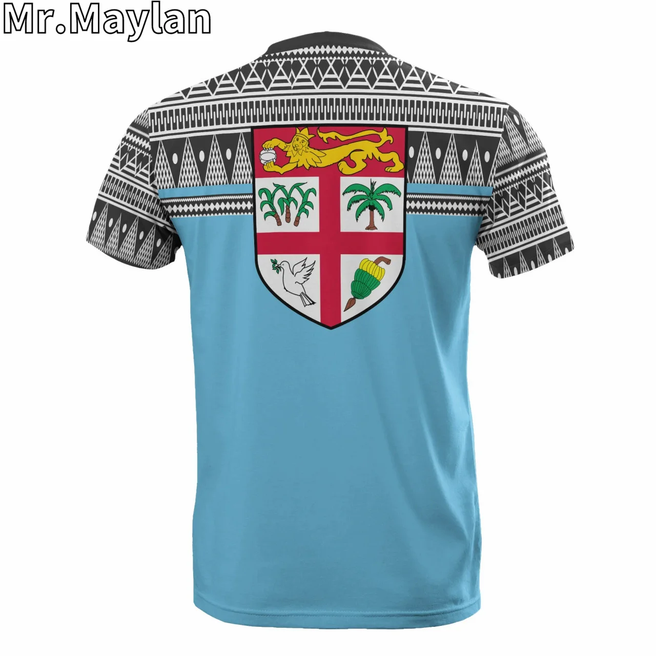 Personalised 3D Printed Fiji Hawaii T-Shirt Coat Of Arms Polynesian Horizontal Style Tshirt Men Women Streetwear Unisex Tee Tops