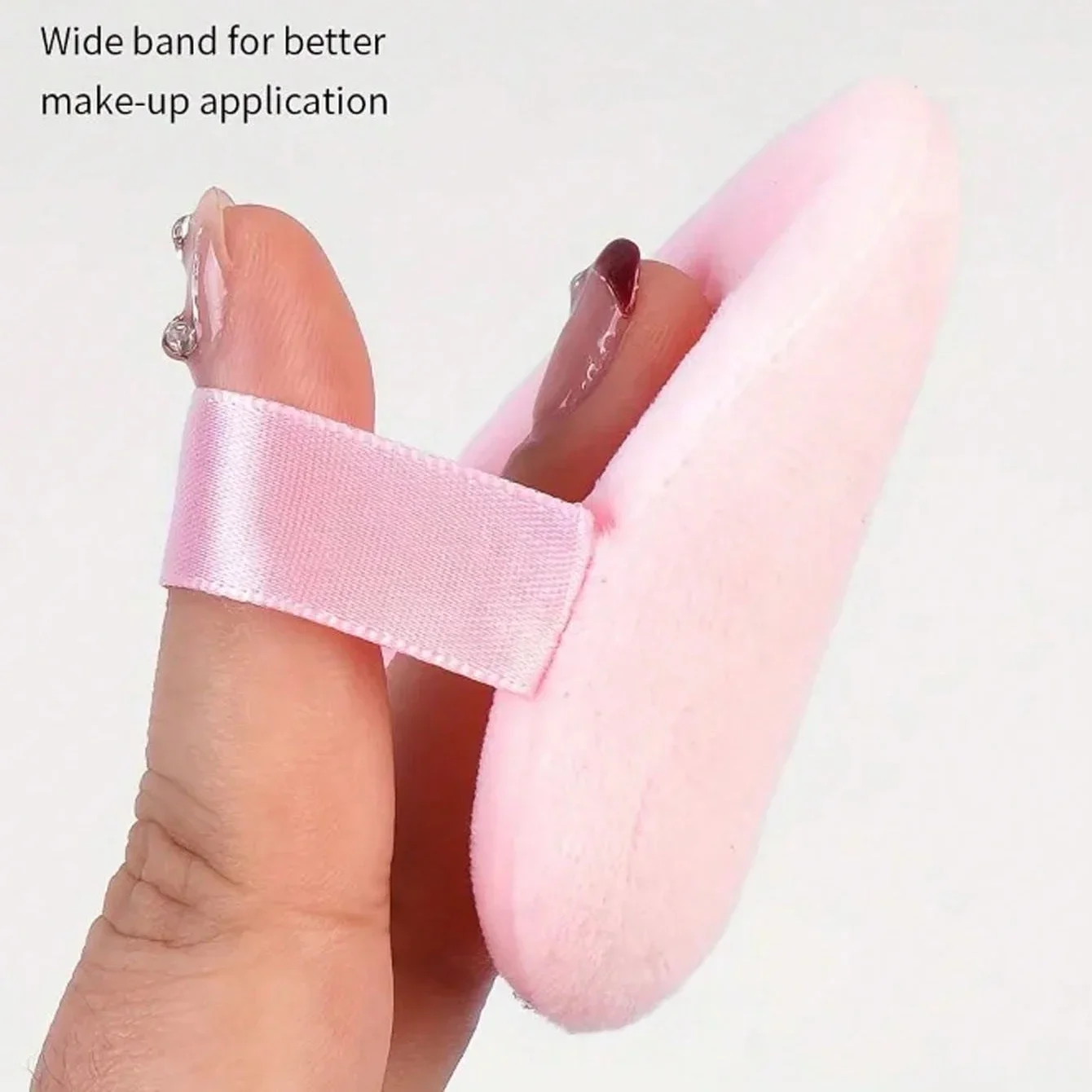 8개 하트 모양의 메이크업 스펀지 퍼프, 부드러운 크리스탈 벨벳, 폼, 부드럽고 피부 친화적인 메이크업, 휴대용 메이크업 도구 2035