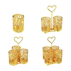 Chopstick Holder Cutlery Drainer Basket Drying Rack Container Utensil Organizer Utensil Holder Gold Dining Room Kitchen Decor