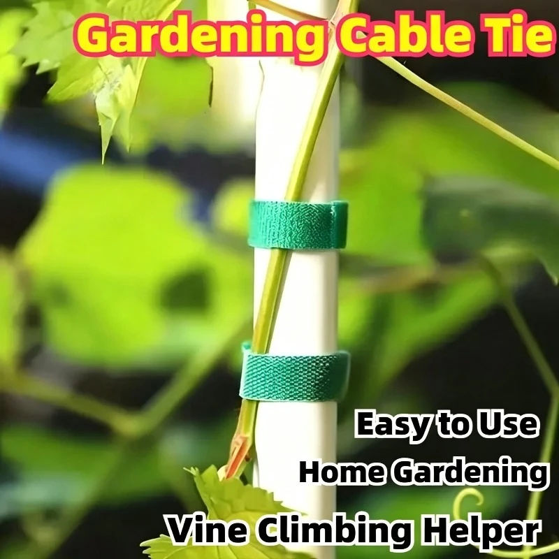 Bundable Wrap Plant Clips Support for Plants Accessories Outdoor and Indoor Gardening Hook Loop Fastener Tape Strips