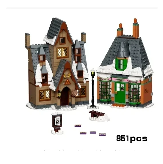 NEW 1083Pcs  Magic World of Wizards Classic Movies 12 Grimmauld Place Building Blocks Toys For Kids Gifts