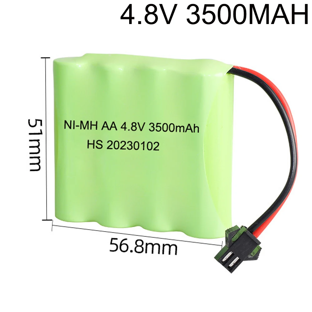 2.4V/3.6V/4.8V/6V/7.2V/8.4V/9.6V 3500mah NI-MH AA 3000mah Rechargeable Battery Pack For Remote Control Toys Electric Car SM Plug