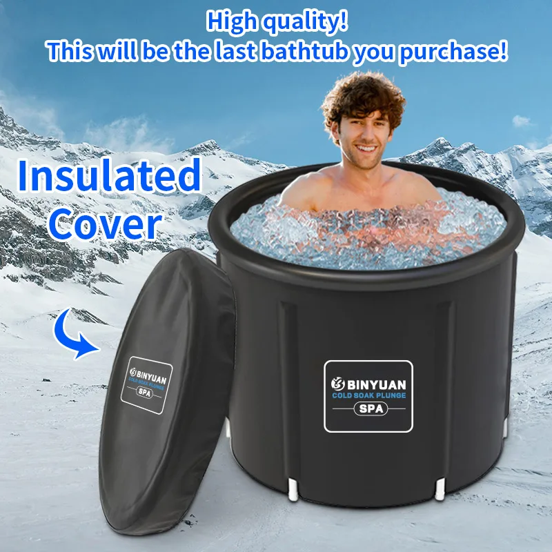 Premium Inflatable Folding Portable Bathtub for Cryotherapy & Sports Recovery Durable Structure Outdoor Use